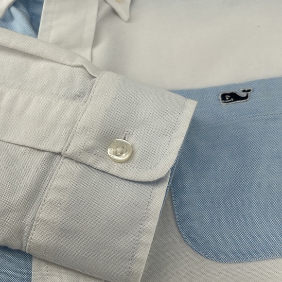 Vineyard VinesBoys' Color-Block Party Oxford Shirt size 16 - Picture 6 of 10